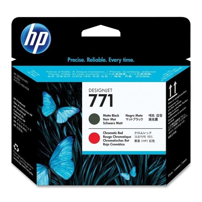 Cartus cerneala Original HP Negru Matte+Red Chromatic 771 Printhead, compatibil... foto mare Cartus cerneala Original HP Negru Matte+Red Chromatic 771 Printhead, compatibil... foto mare