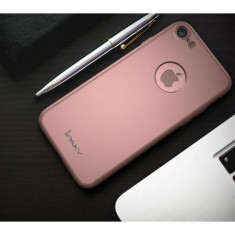 Husa FullBody iPaky Rose-Gold Apple iPhone 7 360 grade+ folie protectie
