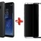 Pachet husa Slim Antisoc Black Samsung Galaxy S8 + folie sticla Black gratis