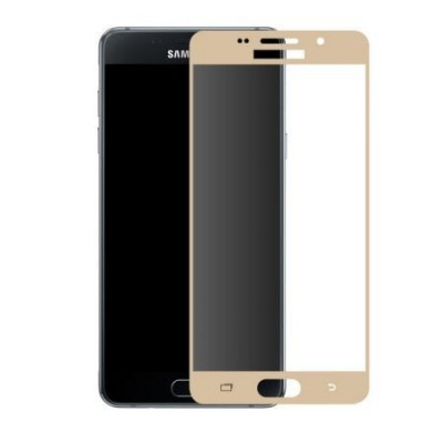 Folie de sticla 3D aurie compatibila cu Samsung Galaxy J7 2017 ( GOLD ) foto