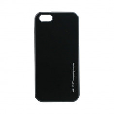 Husa Mercury JellyMetal Apple Iphone 5/5S Negru foto