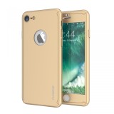 Husa FullBody Elegance Luxury Gold Apple iPhone 6/6s 360 grade +folie protectie