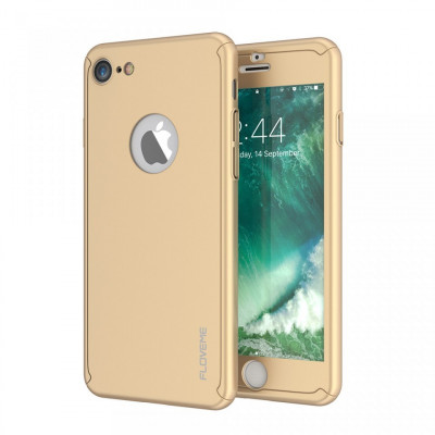 Husa FullBody Elegance Luxury Gold Apple iPhone 6/6s 360 grade +folie protectie foto