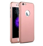 Husa FullBody 360 Rose Gold Apple iPhone 7 + Folie Protectie Elegance Luxury