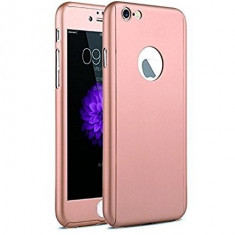 Husa FullBody Rose-Gold Apple iPhone 7 360 grade + folie protectie