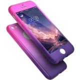 Husa iPhone 7 Plus Full Body 360 Elegance Luxury, Protectie Completa, Folie Cadou, Design Degrade