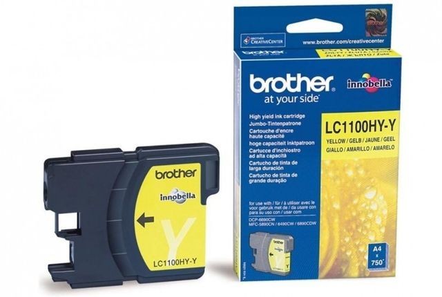 Cartus cerneala Original Brother Yellow LC1100HYY compatibil... Cartus cerneala Original Brother Yellow LC1100HYY compatibil...