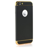 Husa Elegance Luxury 3in1 Black pentru Apple iPhone 6 / Apple iPhone 6S, Negru