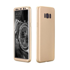 Husa FullBody Gold Samsung Galaxy S8 360 grade + folie protectie