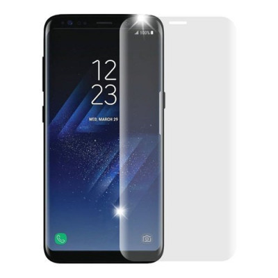 Folie de sticla 3D transparenta compatibila cu Samsung Galaxy S8 ( CLEAR ) foto