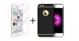 Pachet husa 3in1 Black Apple iPhone 6 Plus / 6S Plus + folie sticla gratis, Negru, Oem