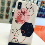 Husa ELEGANCE LUXURY Marble TPU , husa cu insertii marmura alba , pentru Apple iPhone X, Oem