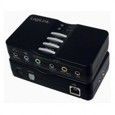 Placa de sunet 7.1 USB, 8x jack 3.5mm, 2x SPDIF digital; 1x USB In, Logilink... foto