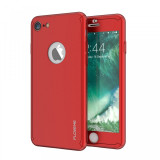 Husa FullBody Elegance Luxury Red Apple iPhone 6/6s 360 grade + folie protectie