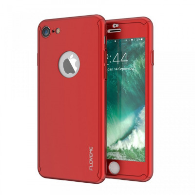 Husa FullBody Elegance Luxury Red Apple iPhone 6/6s 360 grade + folie protectie foto