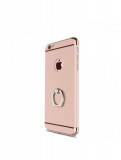 Husa Elegance Luxury Rose-Gold 3in1 Ultrasubtire cu inel pentru Apple iPhone 7