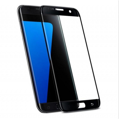 Folie de sticla 3D neagra compatibila cu Samsung Galaxy S7 Edge ( BLACK ) foto