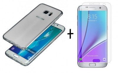 Pachet husa Slim Fumurie Samsung Galaxy S7 Edge + folie protectie gratis foto