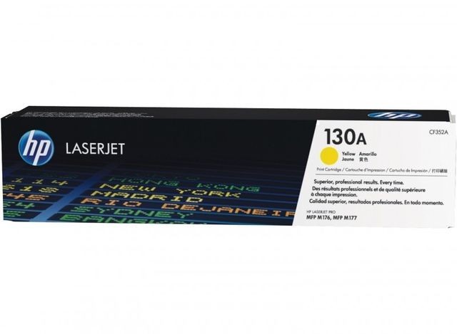 Toner Original pentru HP Yellow 130A, compatibil M176/M177, 1000pag "CF352A" foto mare Toner Original pentru HP Yellow 130A, compatibil M176/M177, 1000pag "CF352A" foto mare