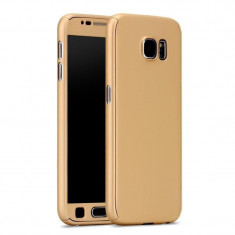 Husa FullBody Elegance Luxury Gold Samsung Galaxy J3 2017 360 + folie protectie