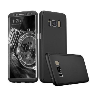 Husa FullBody Black Samsung Galaxy S8 Plus 360 grade + folie protectie foto