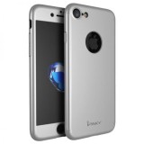 Husa fata-spate iPaky pentru iPhone 8 ARGINTIU cu folie de protectie ( SILVER ), Apple