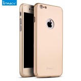 Husa iPhone 7 Full Body iPaky Gold 360&deg; + Folie Protectie Ecran, Luxury Elegance