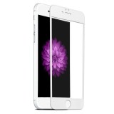 Folie Sticla 3D Alba Full Glue iPhone 7 / 8, Protectie Ecran