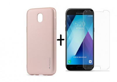 Pachet husa Rose-Gold pentru Samsung Galaxy J5 2017 + folie de protectie gratis foto