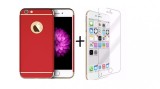 Pachet husa Elegance Luxury 3in1 Red pentru Apple iPhone 6 / Apple iPhone 6S, Rosu, Oem