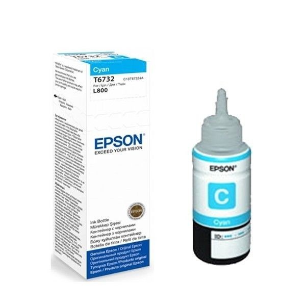 Cartus cerneala Original Epson Cyan Stylus T6732 compatibil L800 "C13T67324A" foto mare Cartus cerneala Original Epson Cyan Stylus T6732 compatibil L800 "C13T67324A" foto mare