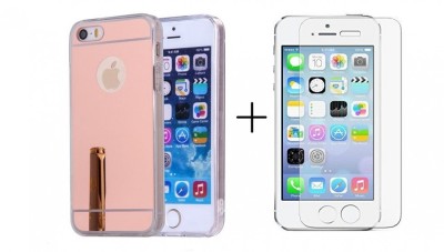 Pachet husa Tip Oglinda RoseGold Apple Iphone 5/5S/5SE + folie de sticla gratis foto