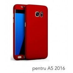 Husa FullBody Elegance Luxury Red Samsung Galaxy A5 360 grade +folie protectie