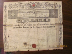 PVM - &amp;quot;Diploma de Mester&amp;quot; 1862 Erdely Nagy Istvan Austro Ungar / rezervat eu_bog foto