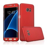 Husa 360 Samsung S7 Rosie + Folie Protectie Ecran, Full Protectie Fata Spate, Compatibila Samsung Galaxy S7