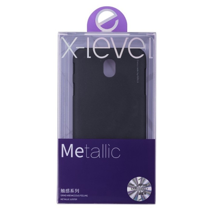 Husa Elegance Luxury X-LEVEL Metalic Black pentru Samsung Galaxy J7 2017 foto mare Husa Elegance Luxury X-LEVEL Metalic Black pentru Samsung Galaxy J7 2017 foto mare