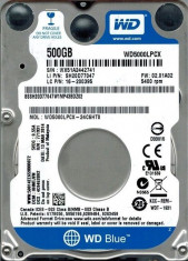 HDD Notebook 2.5&amp;quot; 500GB 5400rpm 16M SATA3 WD foto