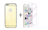 Pachet husa Elegance Luxury Gold Apple iPhone 7 + folie sticla gratis, Auriu, Oem