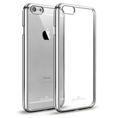 Husa Elegance Luxury placata Silver pentru Apple iPhone 6 Plus / 6S Plus