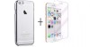 Husa iPhone 6 Plus/6S Plus Elegance Luxury Silver + Folie Protectie Ecran