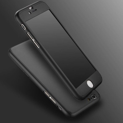 Husa FullBody Elegance Luxury Black Apple iPhone 7 360 grade cu folie protectie foto