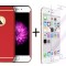 Pachet husa 3in1 Ultrasubtire Red Apple iPhone 7 Plus + folie sticla