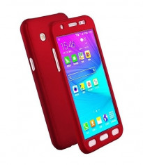Husa FullBody Elegance Luxury Red pentru Samsung Galaxy J5 2015 acoperire 360 grade cu folie de protectie GRATIS ! foto