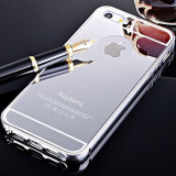 Husa Elegance Luxury Tip Oglinda Silver pentru Apple Iphone 5/5S/5SE !