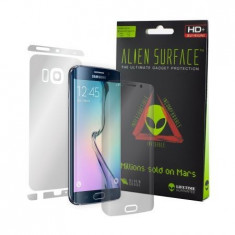 Folie Alien Surface HD, Samsung Galaxy S6 Edge, protectie ecran, spate, laterale + Alien Fiber Cadou foto