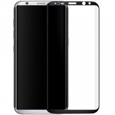 Folie de sticla 3D neagra compatibila cu Samsung Galaxy S8 Plus ( BLACK )
