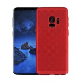 Husa Samsung Galaxy S9, Elegance Luxury Mesh, Rosu, Protectie Premium