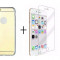 Pachet husa Tip Oglinda Gold Apple iPhone 6/6S cu folie de sticla gratis