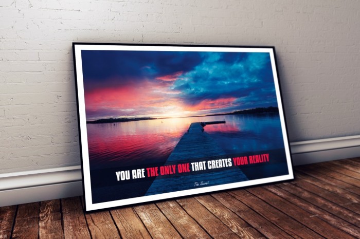 Tablou Motivational - The Secret | 70x50 | Claritate 100% | COD: QYOTS10 Tablou Motivational - The Secret | 70x50 | Claritate 100% | COD: QYOTS10