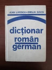 JEAN LIVESCU DICTIONAR ROMAN GERMAN foto